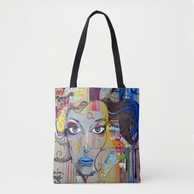 American Graffiti Zeichnend Paint Sketch Writing Tasche (Vorderseite)