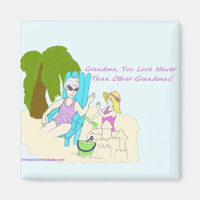 American Granny sieht Newer Magnet aus (Vorne)