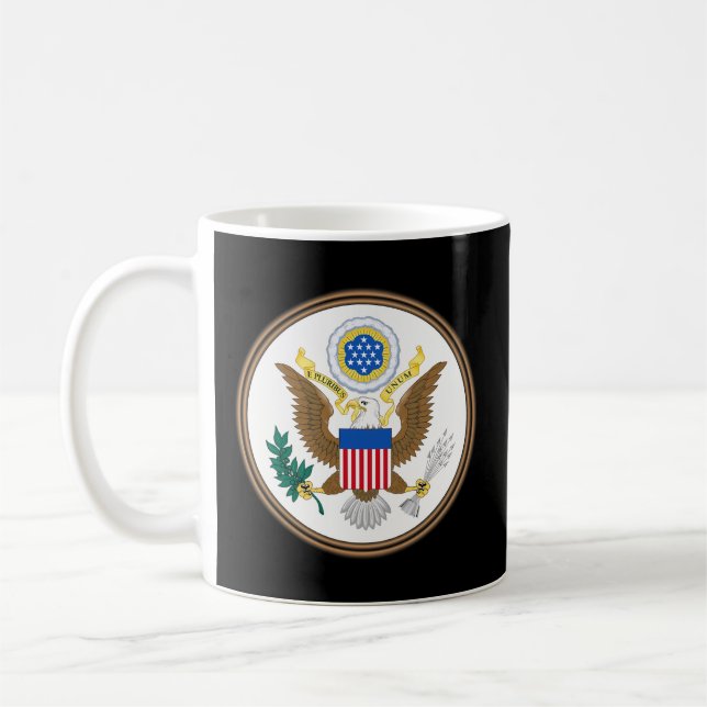 American Great Siegel E Pluribus Unum United Staat Kaffeetasse (Links)