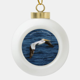 American Great White Pelican Ornament