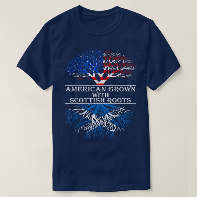 American Grosse Avec Tshirt Scottish Roots (Design devant)