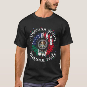 American Grove Mexican Roots Cinco De Mayo Sunflow T-Shirt