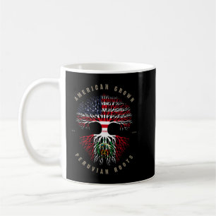 American Grow Peruvian Roots Peru Flag Kaffeetasse