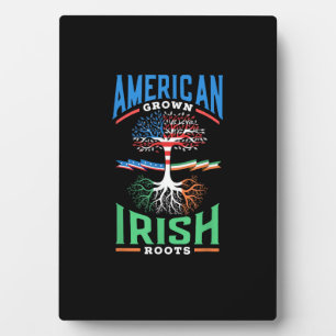 American Grown Irish Roots St Patricks Day Green Fotoplatte