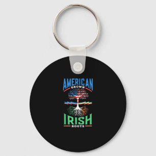 American Grown Irish Roots St Patricks Day Green Schlüsselanhänger