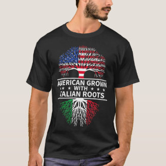 American Grown Italian Roots Italien T-Shirt