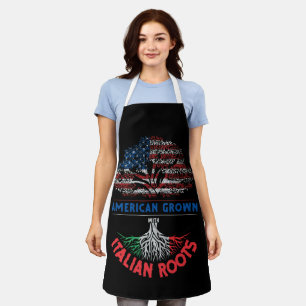 American Grown Italian Roots USA Flag Venezuela Schürze