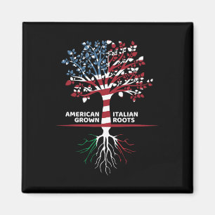 American Grown Italienische Wurzeln 4. Juli Magnet