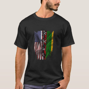 American Grown litauische Roots USA Litauen Flagge T-Shirt