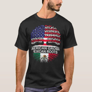 American Grown Meican Roots Meico Flaggenpullover T-Shirt