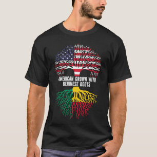 American Grown mit Beninese Roots USA Flag T-Shirt