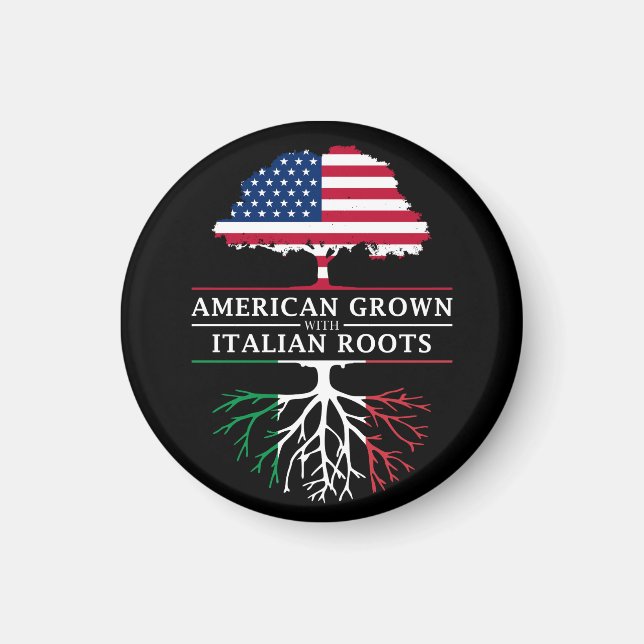 American Grown mit italienischem Roots Italien Des Magnet (Vorne)