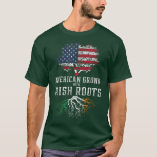 American Grown With Irish Roots Ireland  T-Shirt