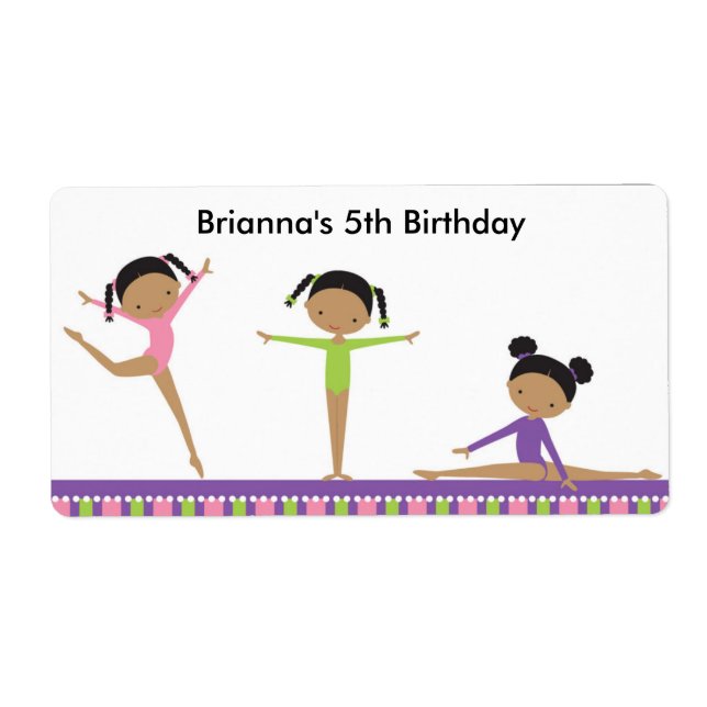 American Gymnastics Water Bottle Label (Vorne)