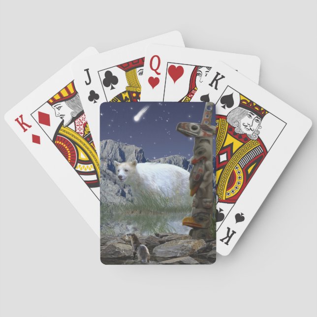 American Haida Totem Pole Card Deck Spielkarten (Rückseite)