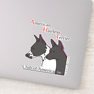 American Hairless Terrier Club of America Stickers Aufkleber