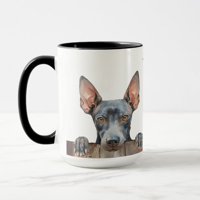 American Hairless Terrier Dog Tasse (Links)