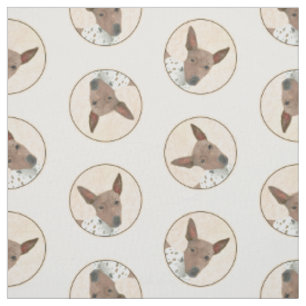 American Hairless Terrier Tan Painting Dog Art Stoff