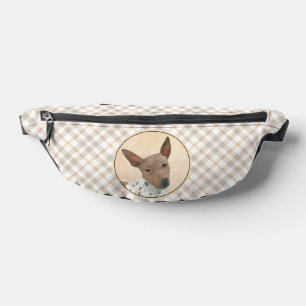 American Hairless Terrier Tan Peinture Chien Art