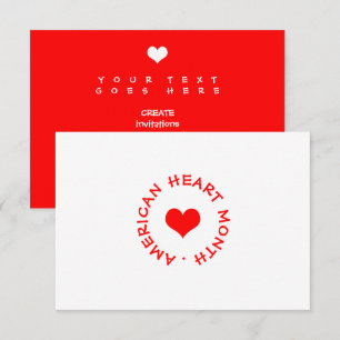 American Heart Month Einladung