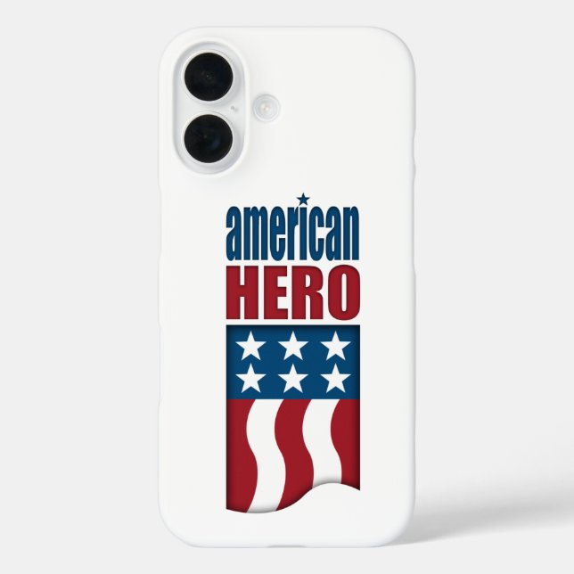 American Hero iPhone 16 Hülle (Rückseite)