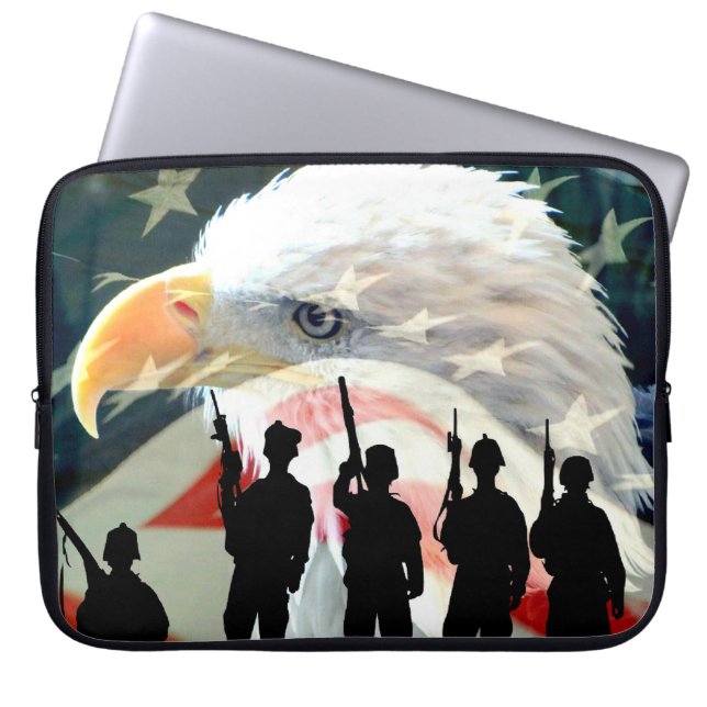 American Hero's Laptopschutzhülle (Vorderseite)