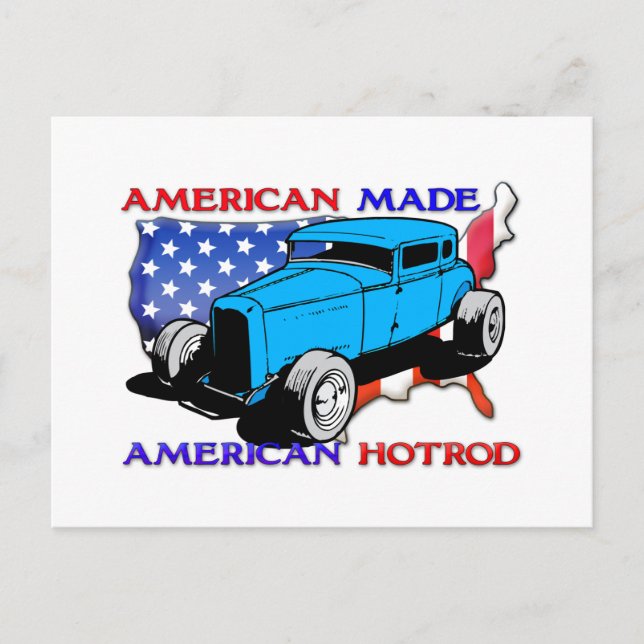 American Hotrod Chopped Postkarte (Vorderseite)