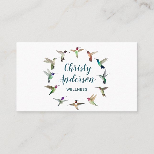 American Hummingbirds Business Card Visitenkarte (Vorderseite)