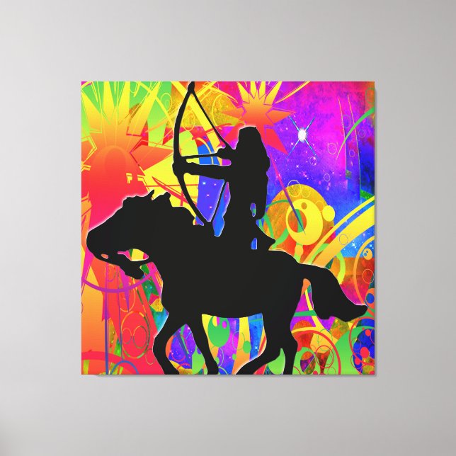 American Hunter Stretched Canvas Print Leinwanddruck (Vorderseite)