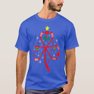 American Ice Hockey Weihnachtskleckse Weihnachtsba T-Shirt