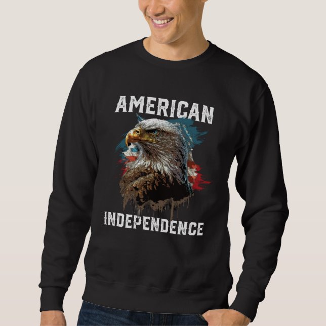 American Independence American Bald Eagle 4th of J Sweatshirt (Vorderseite)