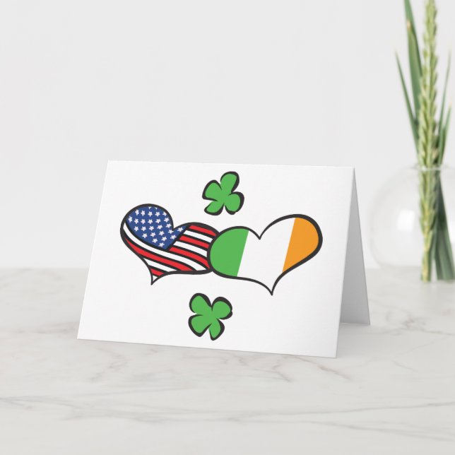 American Irish Hearts Karte (Vorderseite)