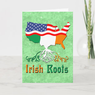 American Irish Roots Grußkarte Karte