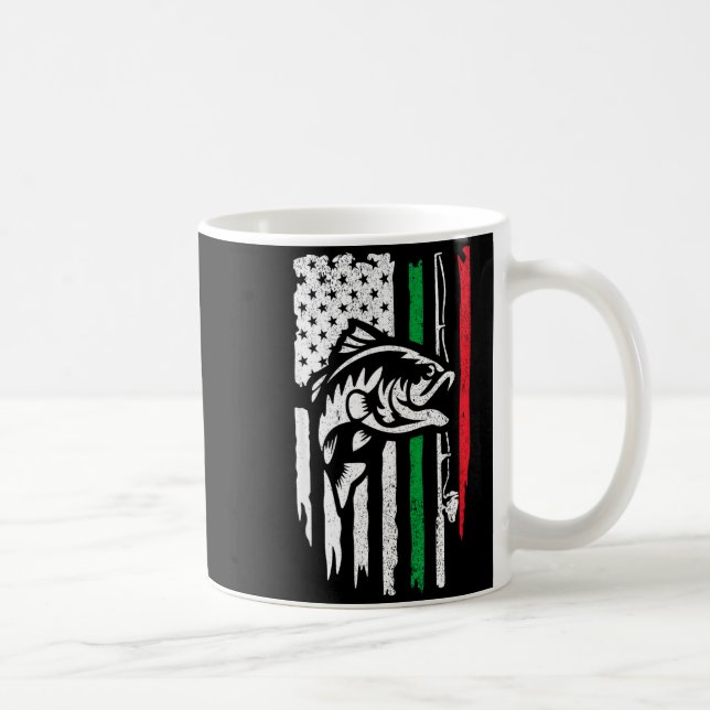 American Italian B Fishing Flag For Fisherman Ital Kaffeetasse (Rechts)
