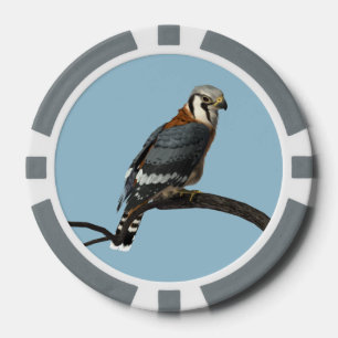 American Kestrel Clay Poker Chip