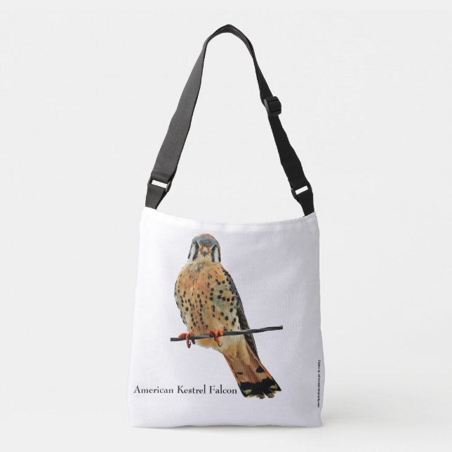 American Kestrel Falcon Tragetaschen Mit Langen Trägern (Vorderseite)