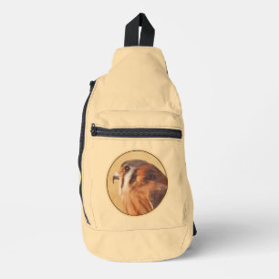 American Kestrel Malerei Original Wild Bird Art Crossbody Bag
