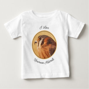 American Kestrel Painting - Original Bird Art Baby T-shirt