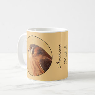 American Kestrel Painting - Original Bird Art Kaffeetasse