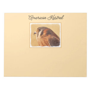 American Kestrel Painting - Original Bird Art Notizblock
