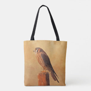 American Kestrel Painting - Original Bird Art Tasche