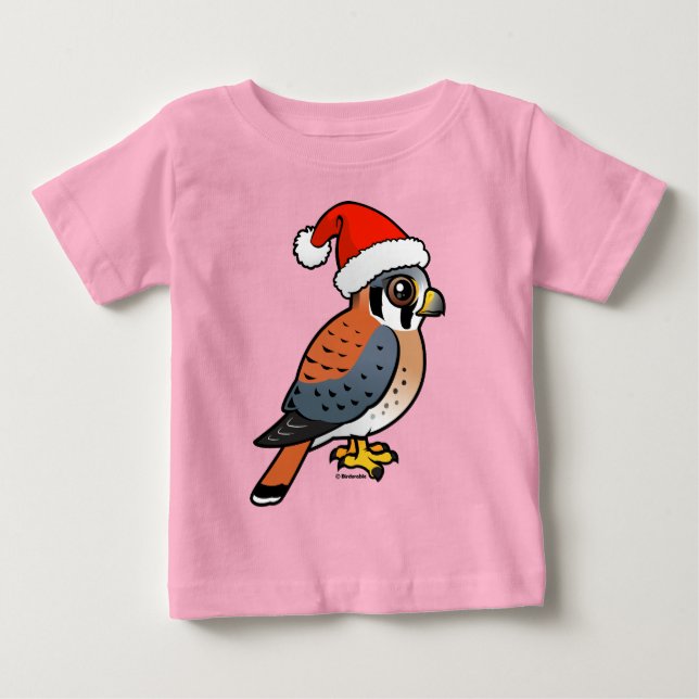 American Kestrel Santa Baby T-shirt (Vorderseite)