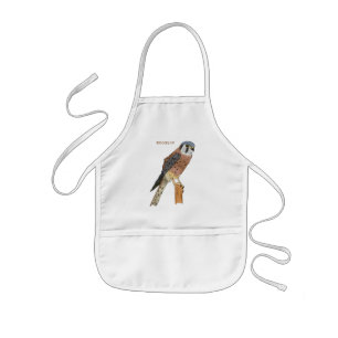 American Kestrel Vogelillustrierung Kinderschürze