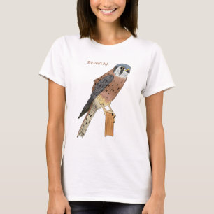 American Kestrel Vogelillustrierung T-Shirt