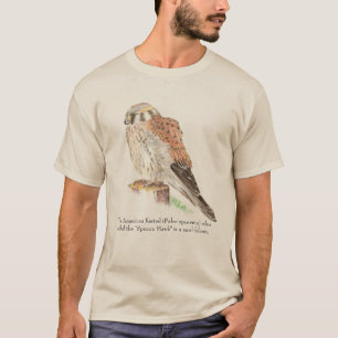 American Kestrel Wildlife, Nature Bird T-Shirt