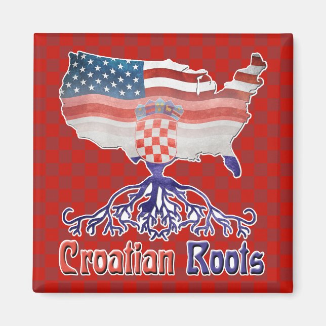 American Kroate Roots Magnet (Vorne)
