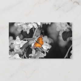 American Lady Butterfly on Blossom Business Card Visitenkarte