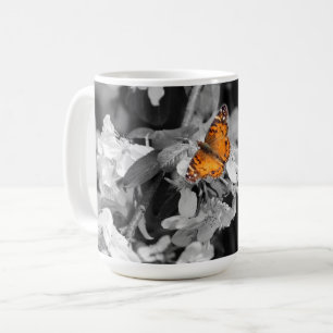 American Lady Butterfly On Blossom Coffee Tasse
