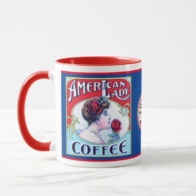 American Lady Coffee Tasse (Links)