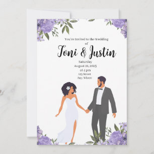 American Lavender Garden Wedding Einladung